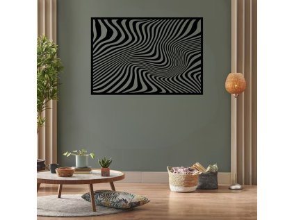 Drevený obraz na stenu - Zebra - 60x30 (Velkost 60x30, Dekor ANTRACIT 0164, BIELA 0101, ČIERNA 0190, DUB Bronze tmavý 090, DUB Sonoma 3025, DUB Zlatý 003, ORECH 0729, SIVÁ 0112)
