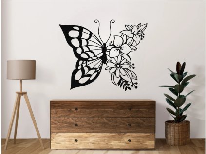 Drevený obraz na stenu - Motýľ - 50cm (Rozmer 50cm, Dekor ANTRACIT 0164, BIELA 0101, ČIERNA 0190, DUB Bronze tmavý 090, DUB Sonoma 3025, DUB Zlatý 003, ORECH 0729, SIVÁ 0112)