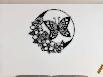 Drevený obraz na stenu - Motýľ I (Rozmer 20cm, 30cm, 40cm, 50cm, 60cm, 70cm, 80cm, Dekor ANTRACIT 0164, BIELA 0101, ČIERNA 0190, DUB Bronze tmavý 090, DUB Sonoma 3025, DUB Zlatý 003, ORECH 0729, SIVÁ 0112)