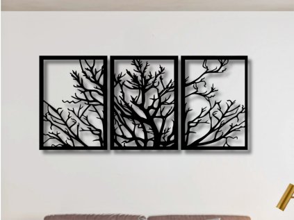 Drevený strom života na stenu - Lami (Velkost 50x108, 60x130, 70x151, 80x172, 87x188, Dekor ANTRACIT 0164, BIELA 0101, ČIERNA 0190, DUB Bronze tmavý 090, DUB Sonoma 3025, DUB Zlatý 003, ORECH 0729, SIVÁ 0112)