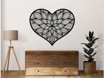 Drevený obraz na stenu - Srdce 4 - 20cm (Rozmer 20cm, Dekor ANTRACIT 0164, BIELA 0101, ČIERNA 0190, DUB Bronze tmavý 090, DUB Sonoma 3025, DUB Zlatý 003, ORECH 0729, SIVÁ 0112)