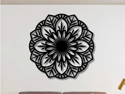 Drevená mandala na stenu - Davi I (Rozmer 30cm, 40cm, 50cm, 60cm, 70cm, 80cm, Dekor ANTRACIT 0164, BIELA 0101, ČIERNA 0190, DUB Bronze tmavý 090, DUB Sonoma 3025, DUB Zlatý 003, ORECH 0729, SIVÁ 0112)