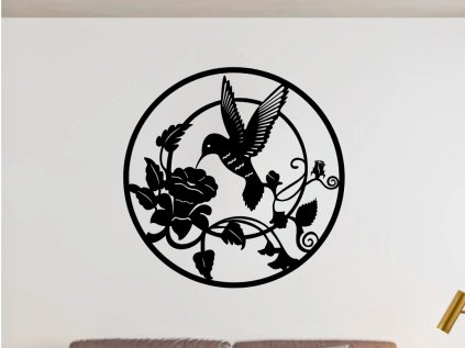 Drevený obraz na stenu - Birds IIII - 60cm (Rozmer 60cm, Dekor ANTRACIT 0164, BIELA 0101, ČIERNA 0190, DUB Bronze tmavý 090, DUB Sonoma 3025, DUB Zlatý 003, ORECH 0729, SIVÁ 0112)