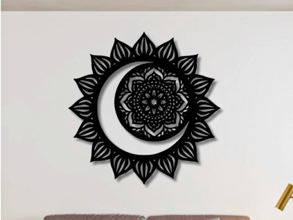 Drevená mandala na stenu - Sirius - 20cm (Rozmer 20cm, Dekor ANTRACIT 0164, BIELA 0101, ČIERNA 0190, DUB Bronze tmavý 090, DUB Sonoma 3025, DUB Zlatý 003, ORECH 0729, SIVÁ 0112)