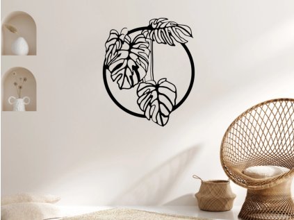 Drevená monstera na stenu (Rozmer 30cm, 40cm, 50cm, 60cm, 70cm, 80cm, Dekor ANTRACIT 0164, BIELA 0101, ČIERNA 0190, DUB Bronze tmavý 090, DUB Sonoma 3025, DUB Zlatý 003, ORECH 0729, SIVÁ 0112)