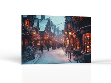 Zimná ulička v súmraku | Obrazy Vintessia