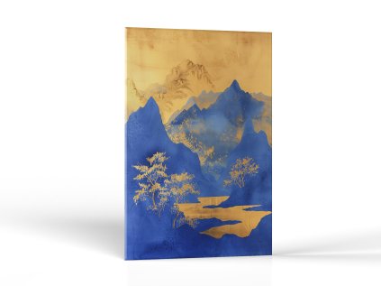 Modro-zlatý horský úsvit | Obrazy Vintessia
