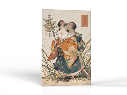 Myš v japonskom šate | Výpredaj obrazov