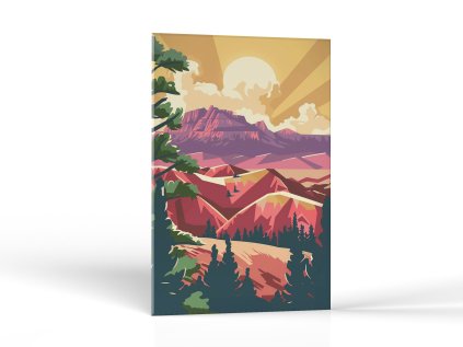 Hory pri západe | Obrazy Vintessia
