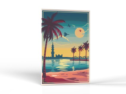 Západ slnka nad palmami | Obrazy Vintessia