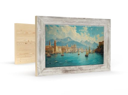 obraz 0801 historicky pristav biod 5cm white vintessia