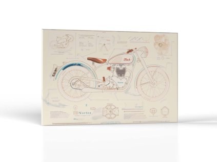 Koncept motorky Norton Black | Obrazy Vintessia