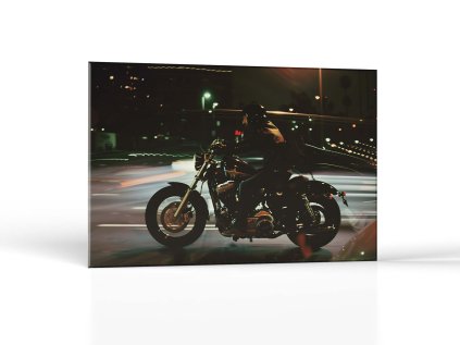 Nočný jazdec na Harley Davidson | Obrazy Vintessia
