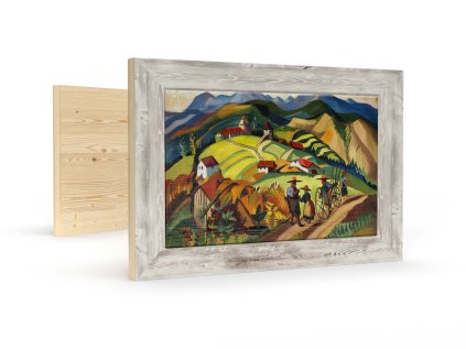 obraz 01791 zivot na vidieku biod 5cm white vintessia