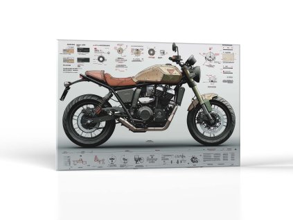 Technická elegancia motocykla | Obrazy Vintessia