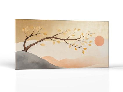 Zlatý západ s vetvou | Obrazy Vintessia