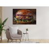 Chutný hamburger-obraz na dreve int vintessia