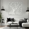 Drevená dekorácia na stenu - Stromy