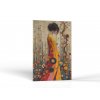 Žena v mozaikovom šate | Obraz na dreve