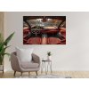 Interiér športového vozidla pri rieke-obraz na dreve int vintessia