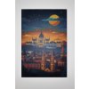 Nočný výhľad na Budapešť | Výpredaj obrazov