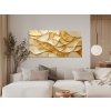 Zlaté vlny elegancie-obraz na dreve int vintessia