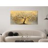 Zlatý tanec lístia-obraz na dreve int vintessia