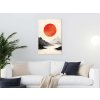 Červené slnko- obraz na dreve int vintessia
