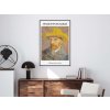 R0038 VanGogh Self Portrait with a Straw Hat (1887) int