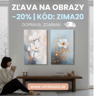 ❄️ ZIMNÁ ZĽAVA NA OBRAZY ❄️ Doprajte si teplo domova aj počas chladných dní 🕯️✨ 🖼️ Vybrané obrazy teraz –20 % 🎟️ Zľavový...