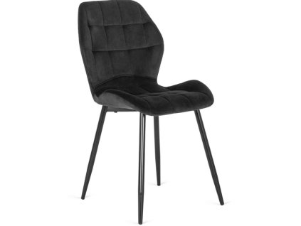 LAURES VINTINO jedalenske kuchynské kreslo čierna farba čierne nohy 1