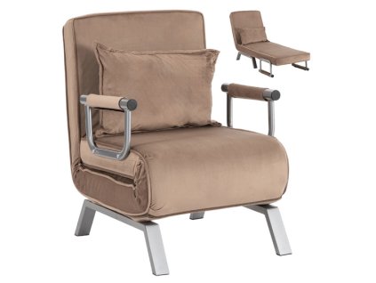 LAURES VINTINO Kreslo pohovka PRATO rozkladacia bežová 1