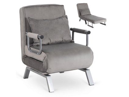 LAURES VINTINOKreslo pohovka PRATO rozkladacia sivá 1