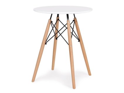 LAURES VINTINO Jedálenský stôl 60 cm biely 1