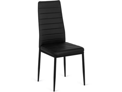 LAURES VINTINO Stolička ROZZANO čierna ekokoža 1