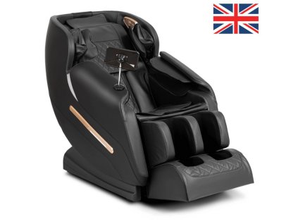 LAURES VINTINO Masážne kreslo GALACTICO  čierne, ekokoža, anglické menu 3