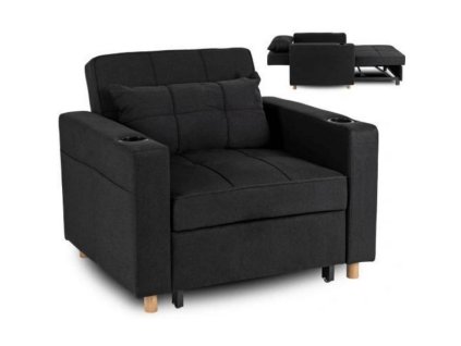 LAURES VINTINO Kreslo JEREMY čierne 1