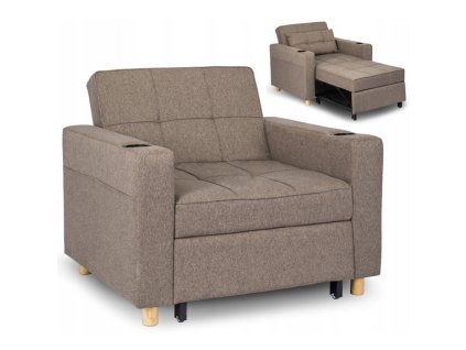 LAURES VINTINO Kreslo JEREMY bežové 1