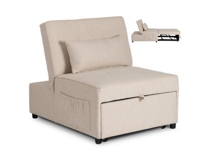 LAURES VINTINO Kreslo EMILIO 80 cm, béžové