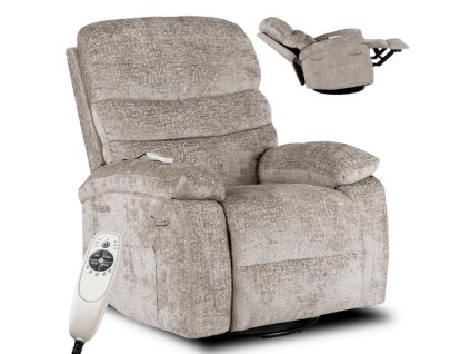 LAURES VINTINO Masážne kreslo ROMEO rozkladacie, bežové