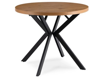 LAURES VINTINO Stôl RENO 90–190 cm Dub Zlatý/Čierny