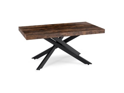 LAURES VINTINO Stôl AGORDO 160–240 cm Dub Rustikál/Čierny 8