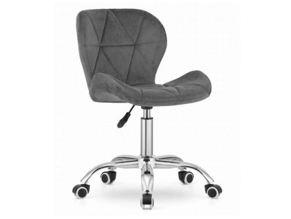 LAURES VINTINO Otočná stolička AVOLA velvet - sivá 2