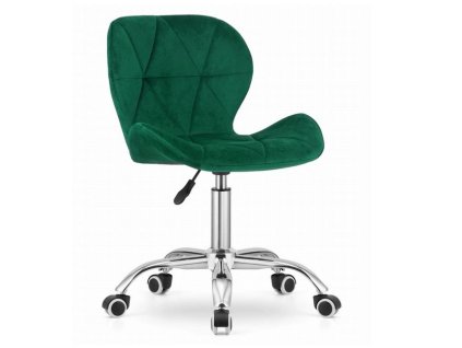 LAURES VINTINO Otočná stolička AVOLA velvet - zelená