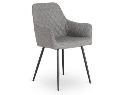 LAURES VINTINO Sivá stolička ANDRE tkanina