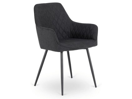 LAURES VINTINO Čierna stolička ANDRE tkanina