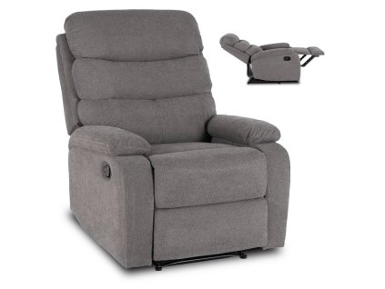 LAURES VINTINO Rozkladacie kreslo MIKKEL sivé, látka