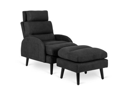 LAURES VINTINO Kreslo SUNE čierne, tkanina