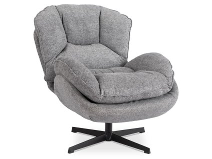 LAURES VINTINO Relaxačné otočné kreslo DALILA sivé