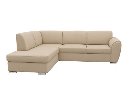 LAURES VINTINO Rohová rozkladacia sedačka DORIS L bežova 1